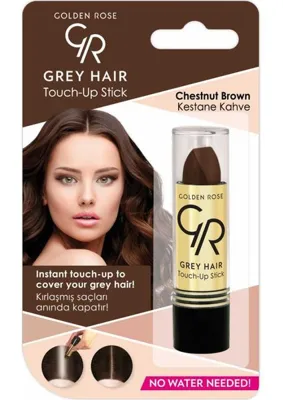 Golden Rose Grey Hair Touch-up Stick No: 07 Chestnut Brown - Beyaz Saç Kapatıcı - Kestane Kahve