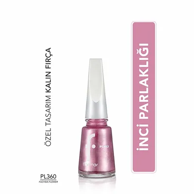 Flormar Pearly Yoğun Pigmentli ve Sedef Yansımalı Oje 360 Fuschia Flower
