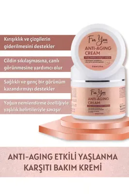 For You Gold ANTİ-AGİNG ETKİLİ YAŞLANMA KARŞITI BAKIM KREMİ