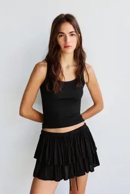 Pull & Bear Volanlı şort etek