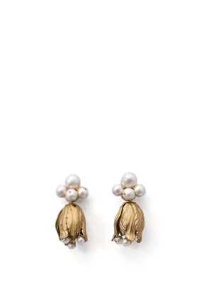 Monshiro Tulip Pearl Kadın Küpe
