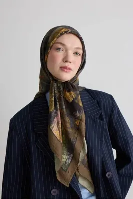 Modakaşmir Misty Bloom Desen Bambu Eşarp