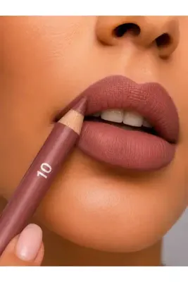 VitaMood Yaşam 12'li Dudak Kalemi Seti | Kalın Uçlu Mat Lip Liner, Yumuşak Sürüm, 01-12 Renk