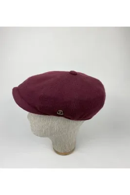 KARNAS ŞAPKA Peaky Blınders Bordo Kışlık Kasket Şapka