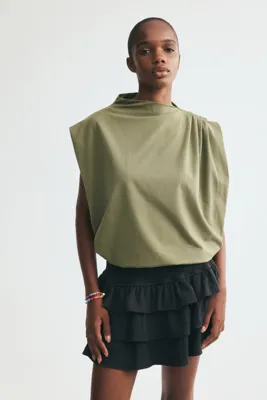 H&M Pamuklu ve Pileli Üst
