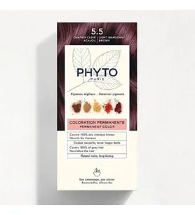 Phyto Color Amonyaksız Kalıcı Doğal İçerikli Bitkisel Saç Boyası 5.5 Açık Kestane Akaju