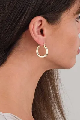 MRK Halka Model Standart Parlak Küpe