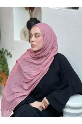 Modakaşmir bambu pudra rengi şal
