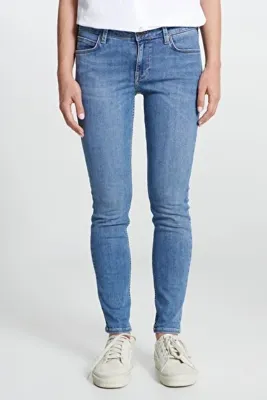 Lee Super Skinny Fit Dar Kesim Dar Paça Scarlett Kadın Açık Mavi Pamuklu Esnek Jean Denim Kot Pantolon