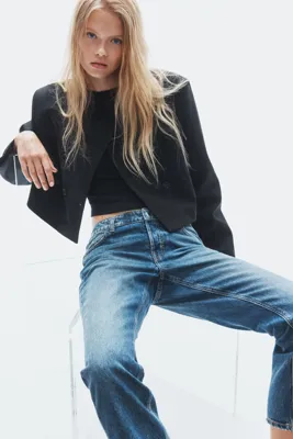H&M Bootcut Regular Waist Cropped Jeans