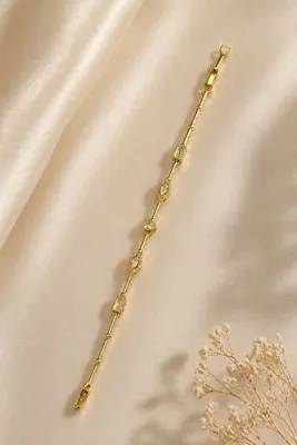 DEMOKAN Kadın Bileklik Kararmaz 14k Altın Renk Vip Seri İthal Royal Shine Bileklik