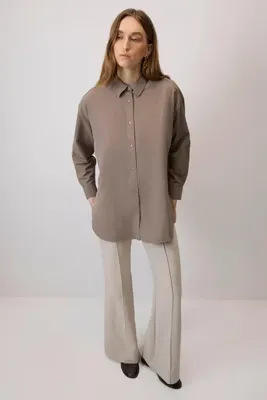 Touché Privé OVERSIZE FİT POPLİN GÖMLEK
