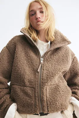 H&M Oversized teddy jacket
