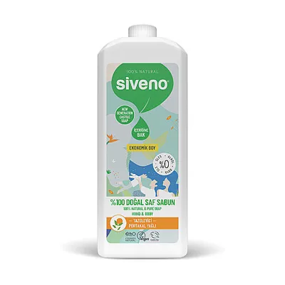 Siveno Portakal Yağlı Doğal Sıvı Sabun 1L