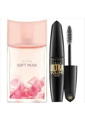 Avon Soft Musk 50 ml Bayan Parfüm+Avon True Ultra Volume Maskara