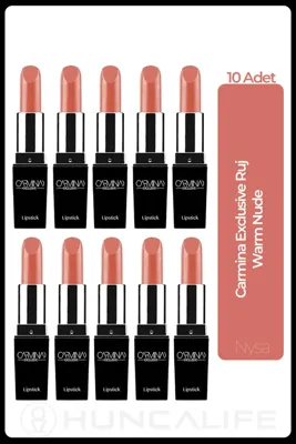 Huncalife Exclusive Ruj Warm Nude - 10 Adet