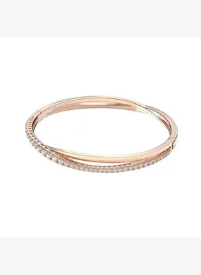 Swarovski 5620552 Swarovski Bilezik Twıst:Bangle Whıte/Ros