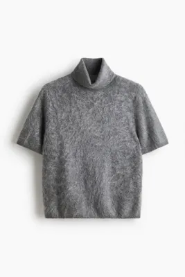 H&M Balıkçı Yakalı ve Tüylü Kaşmir Üst