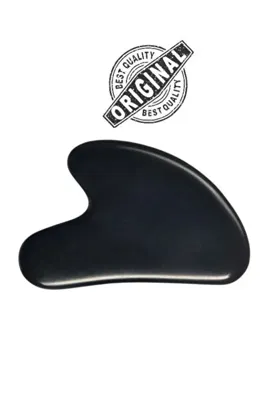 Zodyak Doğal Taş Sertifikalı Obsidyen Gua Sha Masaj Taşı