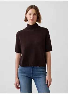 GAP CashSoft Mockneck Elbow-Sleeve Kazak