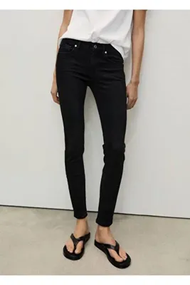 MANGO Woman Düşük belli skinny Pushup jean pantolon