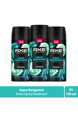AXE Premium Collection Erkek Sprey Deodorant Blue Lavender 72 Saat Ferahlık 150 Ml X3