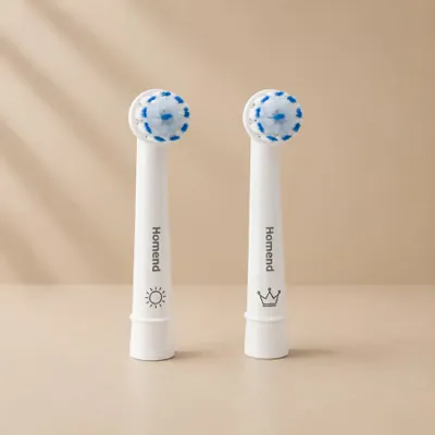 Homend Brushboss 4701H Şarjlı Diş Fırçası Uyumlu Yedek Başlık Beyaz