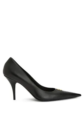 Balenciaga Siyah Deri Stiletto