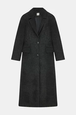 W Collection ANTRASİT UZUN MANTO