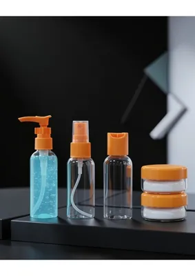 Astraltech Kompakt 5'li Seyahat Kozmetik Şişesi Sızdırmaz 30 ml