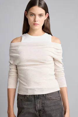 Defacto %100 Pamuk Slim Fit Tek Omuz Ribana Basic Tişört