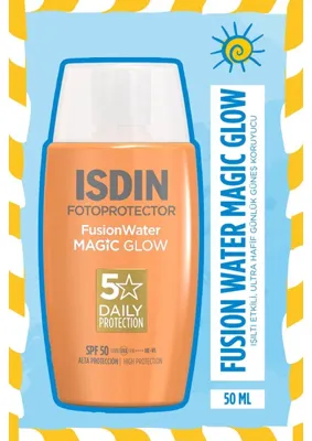 Isdin ISDIN Fotoprotector Fusion Water Magic Glow SPF50 50 ml Normal Ciltler İçin Korumalı Krem