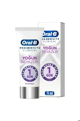 Zeus Lojistik Pro 3D White Clinical Yoğun Beyazlık Parlak Beyaz Diş Macunu 75 ml