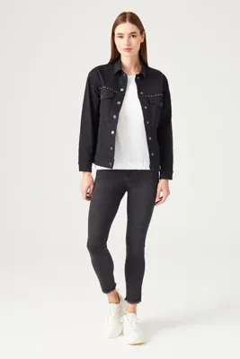 Naramaxx Zımbalı Denim Ceket