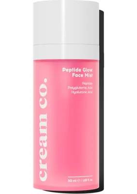 Cream Co. Nemlendirici Aydınlatıcı Yüz Spreyi | Peptit Face Mist | Ektoin Hyaluronik Asit | Tüm Cilt Tipleri