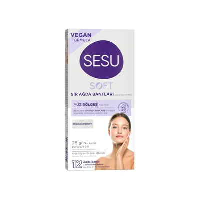 Sesu Soft Yüz Ağda Bandı 12'li