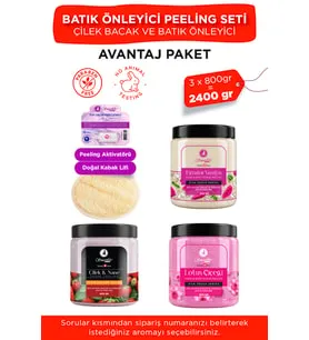 Smoothly Peeling Avantaj Seti 800gr X 3 Adet Batık Için Peeling Uygulama Için Doğal Kabak Lifi.