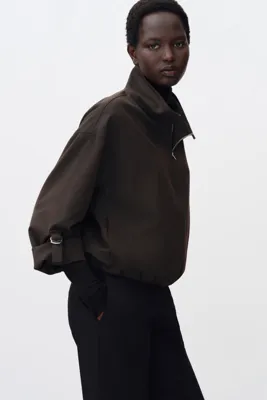 H&M Oversized bubble-hem jacket