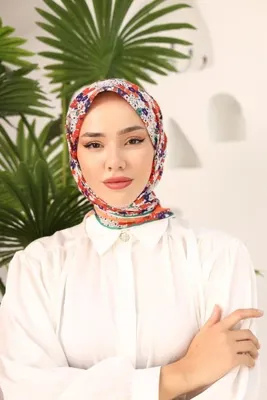 Silk Home Bahçe Desen Soft Pamuk Eşarp