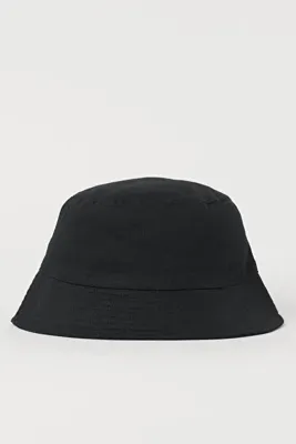 Külah Kadın Premium Pamuklu Siyah Balıkçı Bucket Şapka