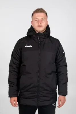 Diadora Alto Anorak Uzun Mont Siyah