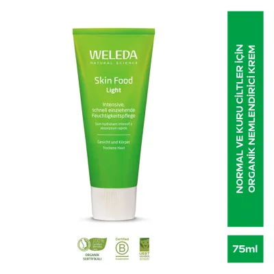 Weleda Skin Food Light Normal ve Kuru Ciltler İçin Nemlendirici ve Besleyici Organik Bakım Kremi 75 ml
