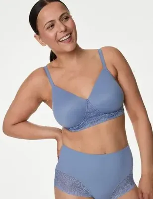 Marks & Spencer Body Soft™ Dantel Detaylı Balensiz Pamuklu Ameliyat Sonrası Sütyeni