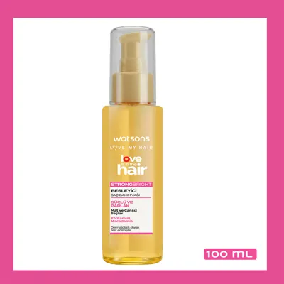 Watsons Saç Bakım Yağı Macademia Güçlü & Parlak 100 ml