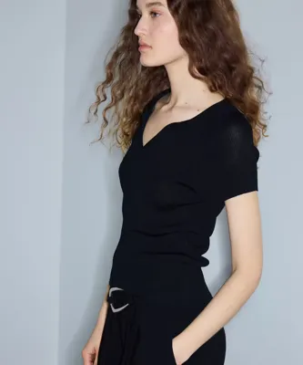 İpekyol Polo yaka ribanalı triko