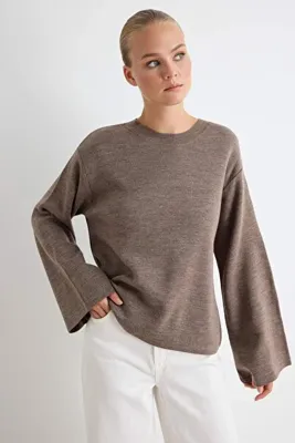 TRENDYOLMİLLA More Sustainable Vizon Basic Triko Kazak TWOAW25KZ00313