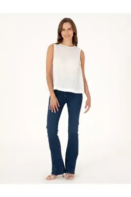 Pierre Cardin Lacivert Skinny Flare Fit Jean Pantolon 50313218-VR033