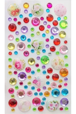 Braventa Collection Giraffe Sticker Yapışkanlı Saç, Yüz, Tırnak, Makyaj Süs Taşı Işıltılı Parlak (Desenli, Yuvarlak Orta