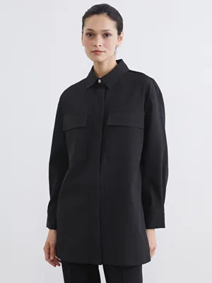 LCW Modest Dokulu Oversize Kadın Gömlek Tunik
