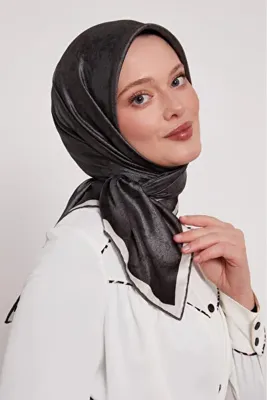 Levidor Kristal Eşarp Bulut Batik Antrasit